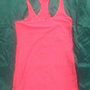 Athletic pink tank top